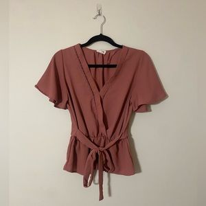 Sienna Sky Front Tie Blouse